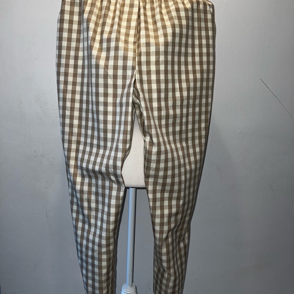 Women’s Brown Checkered Pants